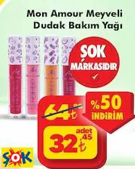 MON AMOUR MEYVELİ DUDAK BAKIM YAĞI